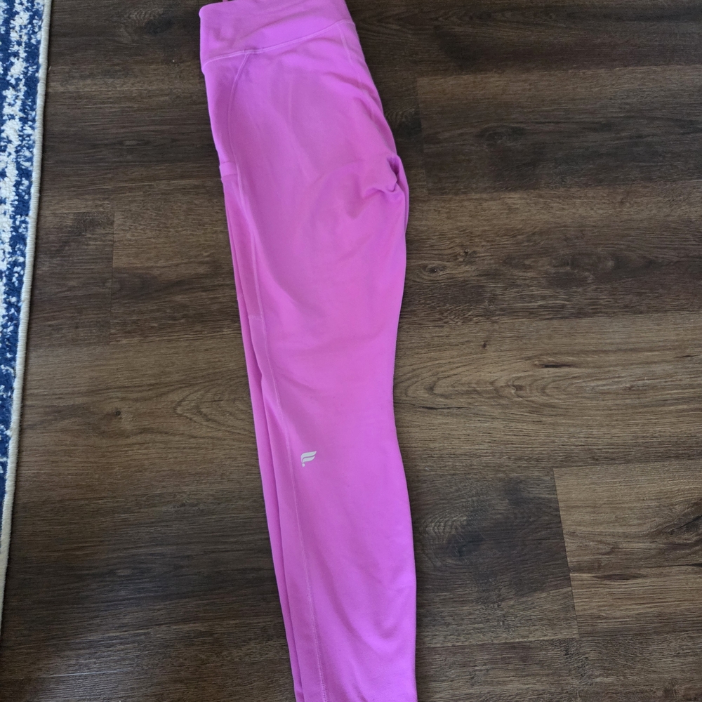 Fabletics Pink High-Waisted Leggings - Picture 4 of 5